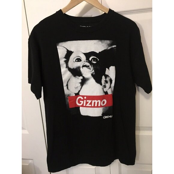 Warner Brothers 100% Cotton Vtg Men’s Sz M Gremlins Gizmo Shirt Black - Picture 3 of 6